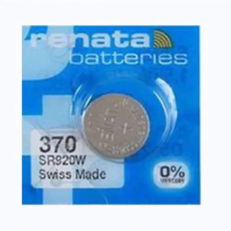 Renata 370 SR920W (Original) 1.55V 40mAh Silver Oxide Button Cell Battery