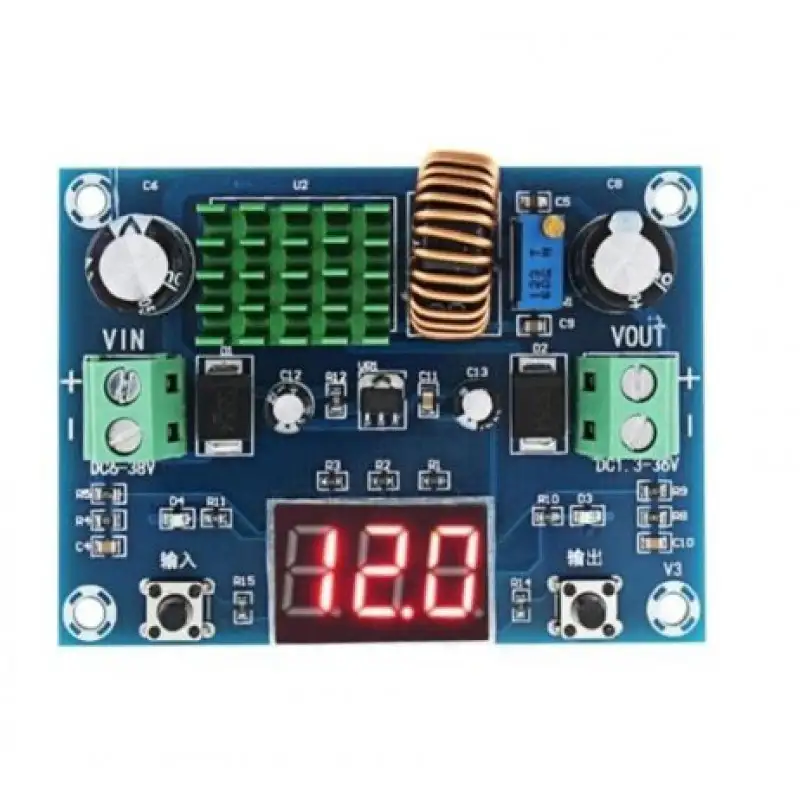 XH-M291 Digital Voltage Regulator Module DCDC XL4015E1 Switch Type Voltage Regulator Output 1.3-36V Current 5A Max