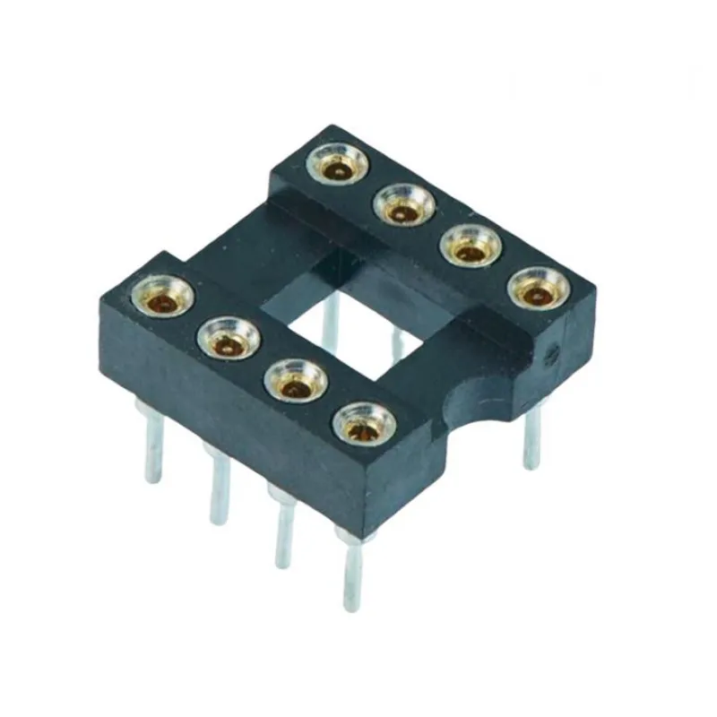 8 Pin Machined IC Base/Socket (Round Holes)