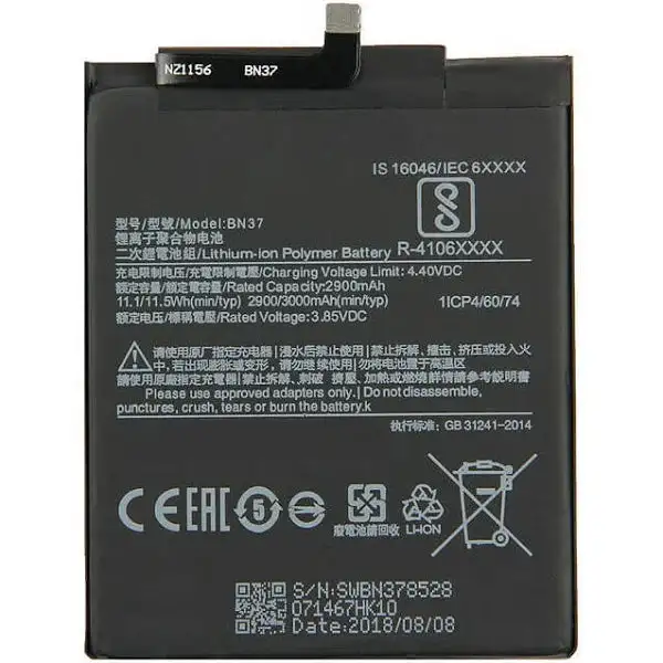 MI BN37 3000mAH Lithium Polymer battery