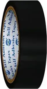 24mm Polyester adhesive tape Black color (50 meter)