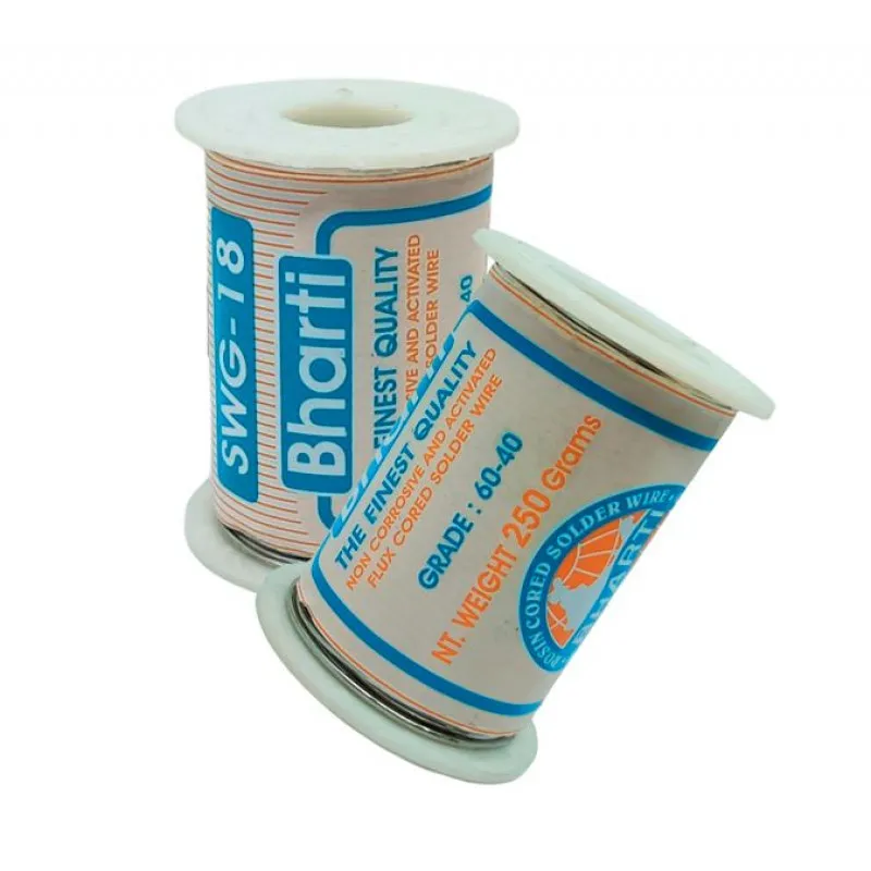 Bharti 250gm 18 Gauge 60/40 Grade Non Corrosive Flux Cored Solder Wire