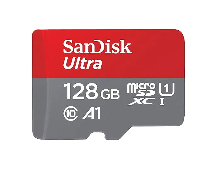 SanDisk Ultra 128GB microSDXC UHS-I, 140MB/s R, Memory Card