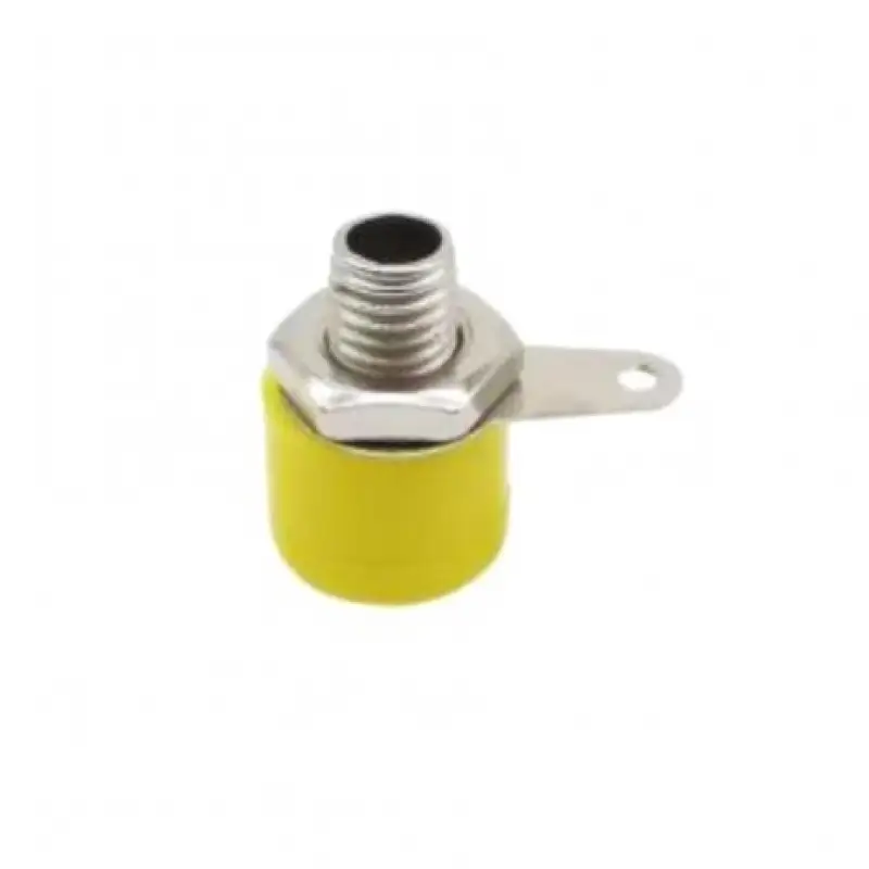 Yellow 4mm Banana Socket 312 Panel Socket