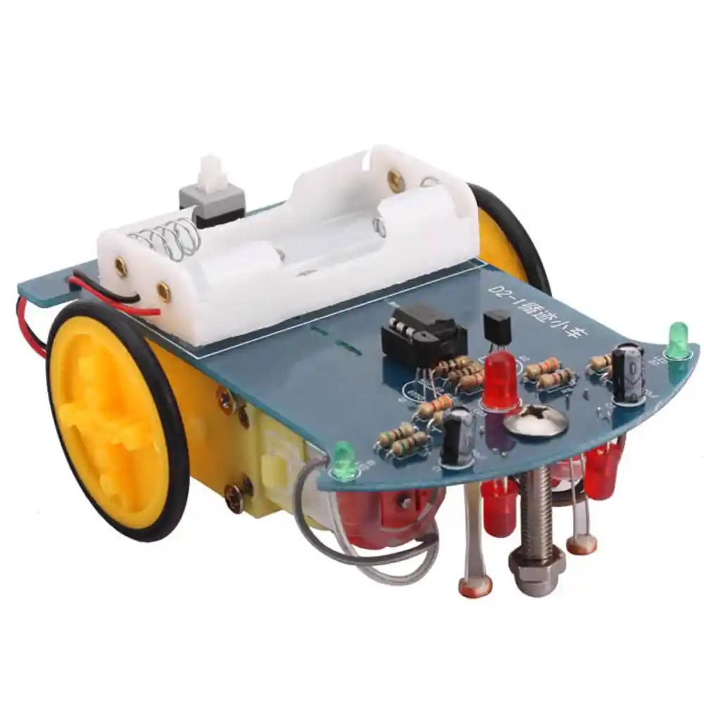 DIY Smart Line Follower Robot with BO Motor, Wheel and Electronic Kit