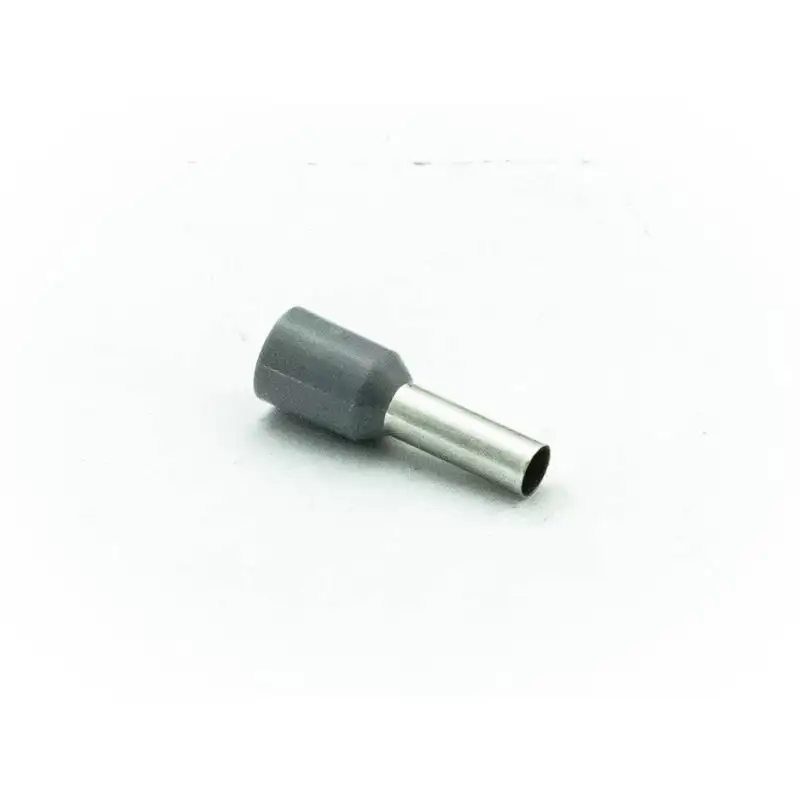 Insulated Cord Pin End Terminal Grey 9AWG