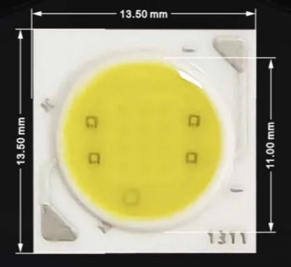 White LED Light 3W COB Chip 13.50MM x 11mm