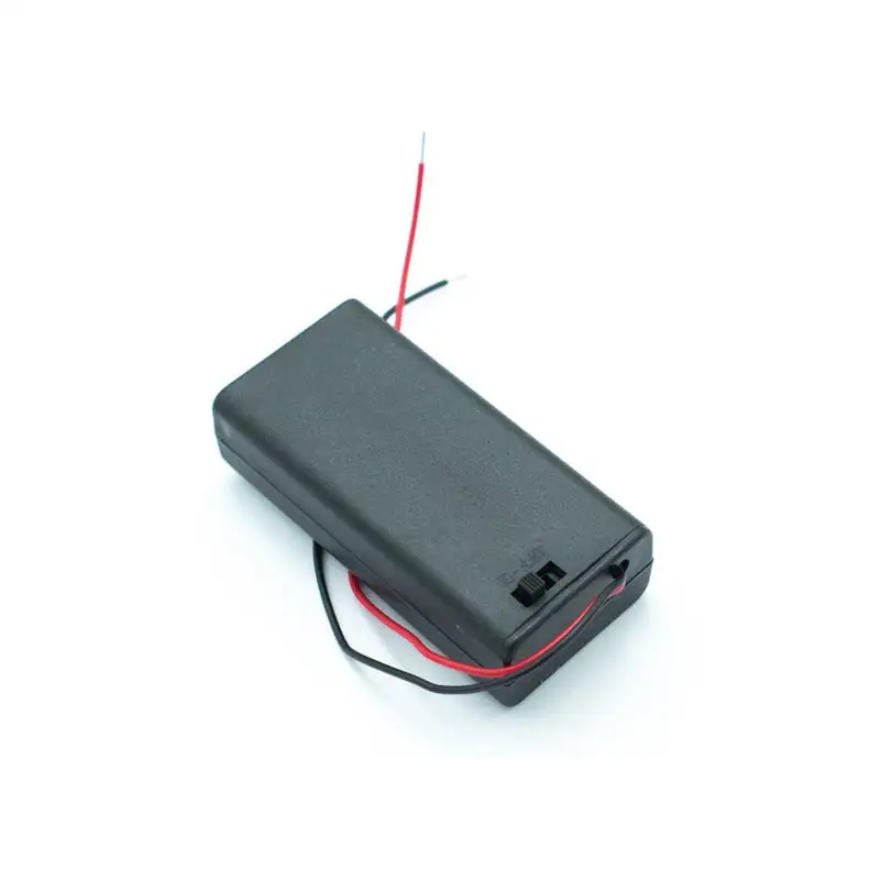 Battery Holder for 2 x 1.5V AA Cell with Cover and On-Off Switch