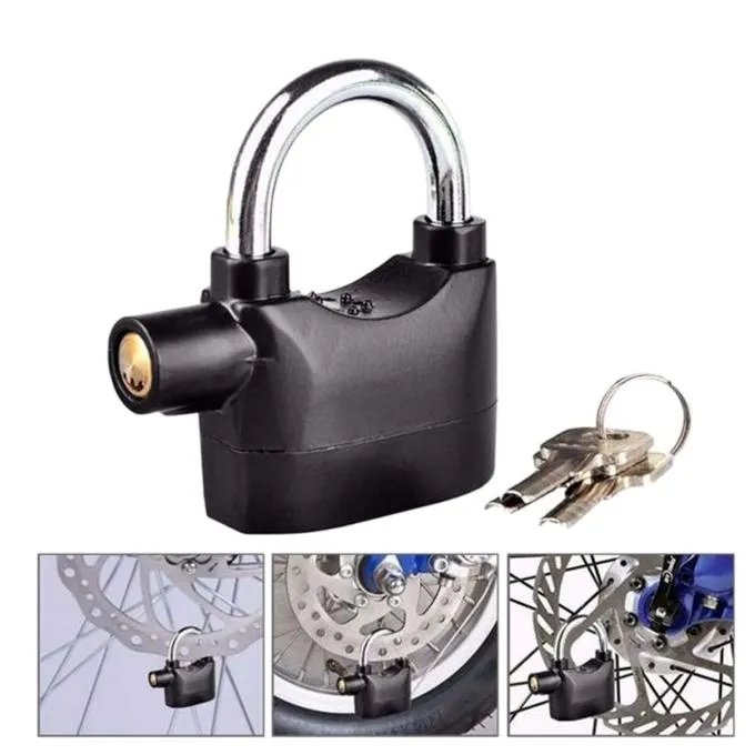 Alarm Lock Padlock Anti-Theft Security System Door Safety Lock  (Black)