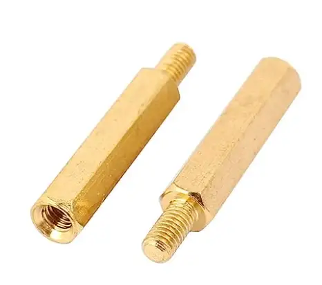 M3 3x25mm Male to Female Brass Hexagonal Standoff Spacers