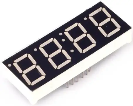 0.56 Inch 4 Digit White Seven Segment Display (Common Anode)