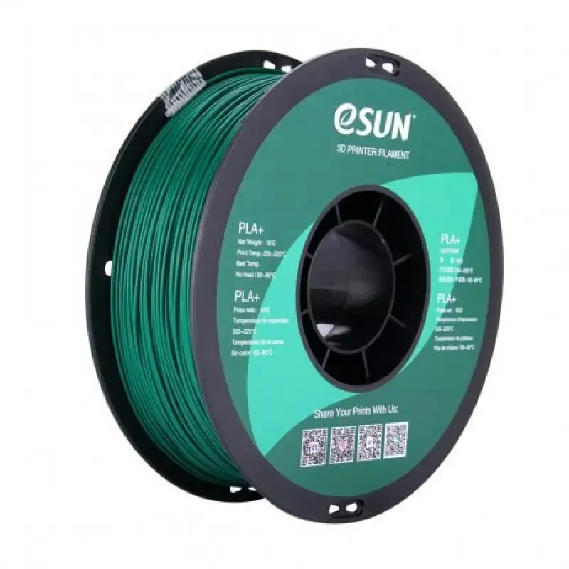 eSun PLA+ 1.75mm 3D Printing Filament 1kg-Green