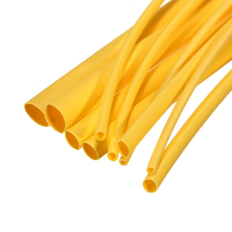 14mm Heat Shrink Sleeve Tube - Yellow - 1 meter