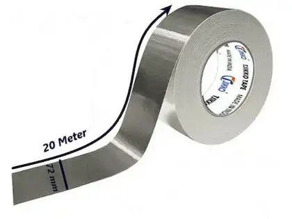 72mm Aluminum foil adhesive Tape (20 Meter)