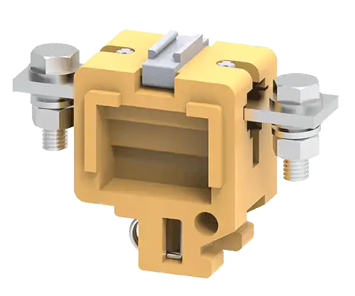 Connectwell CTS35L 50 sq mm Feed Thru Bolt/Nut Melamine Terminal Block