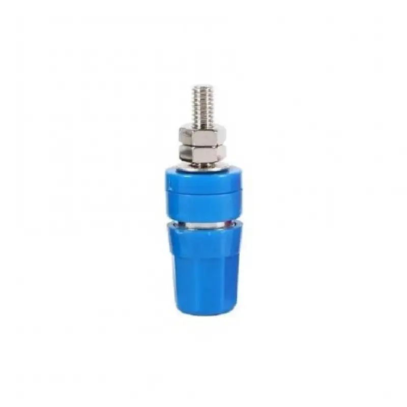 Blue M4*36 Pure Copper Terminal 4mm Banana Jack Socket 20A