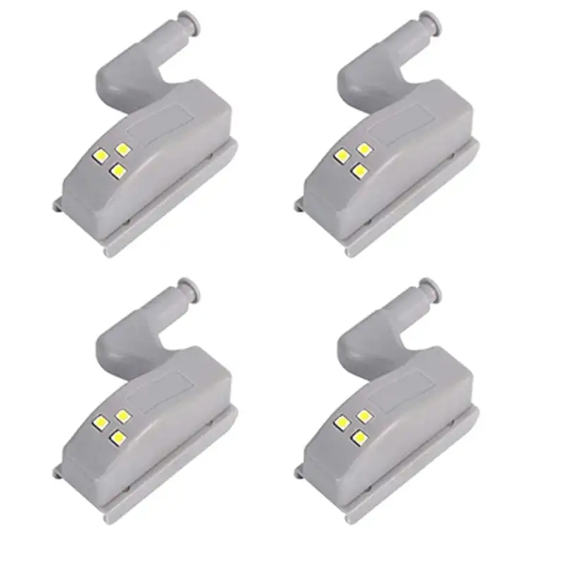 LED Smart Touch Induction Cabinet Light Cupboard Inner Hinge Lamp Sensor Light Night Light for Closet Wardrobe(Pack of 4 Pieces)