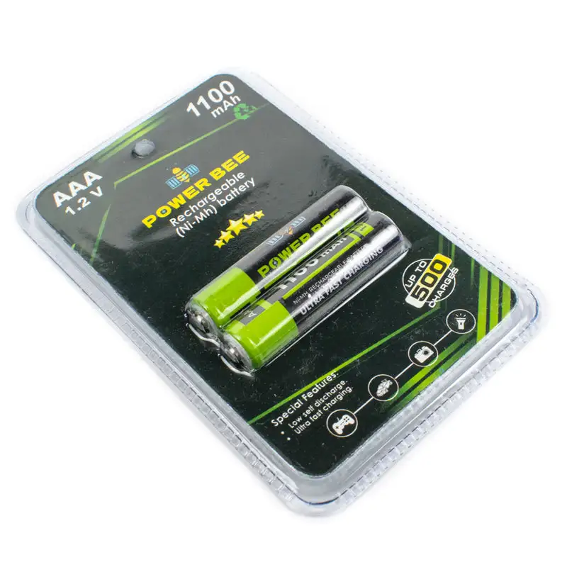 Power Bee 1.2V 1100mAh AAA Battery Pair