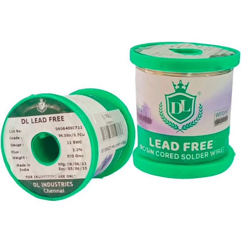 DL 500gm 22 Gauge Sn 99.3/Cu 0.7 Grade Lead Free Rosin Cored Solder Wire