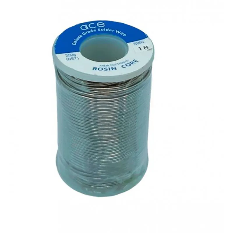 ACE 250gm 18 Gauge (Deluxe) Grade Rosin Core Solder Wire