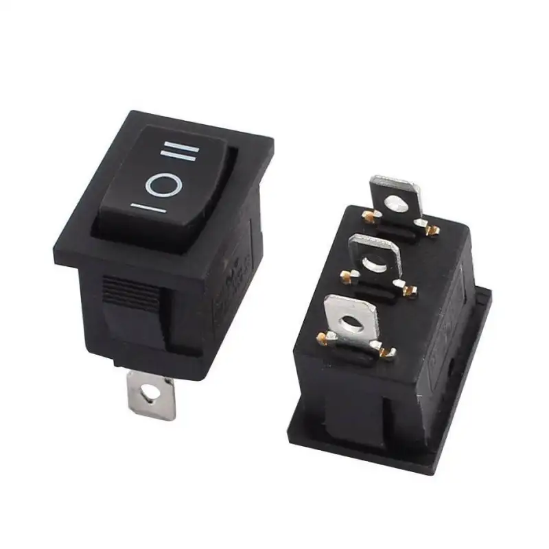 SPDT ON-OFF-ON Rocker Switch - Lock Action