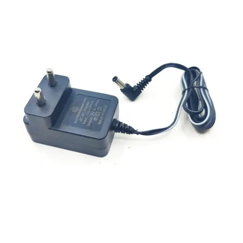 ECA-9W-09 ElectronicsComp 9V 1A 9W DC Power Supply Adapter (High Quality Made in India Adapter with 1 Year Warranty)