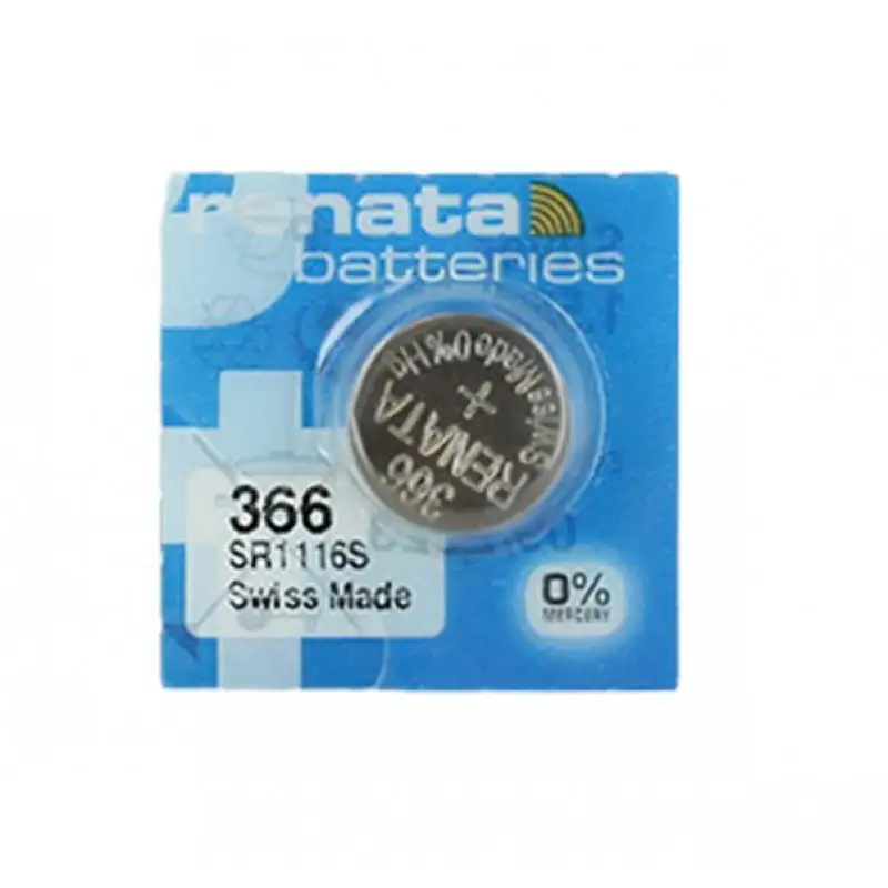 Renata 366 SR1116SW (Original) 1.55V 47mAh Silver Oxide Button Cell Battery