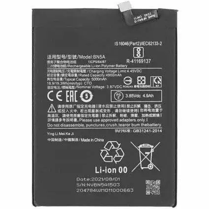 MI NOTE 10/BN5A 5000mAH Lithium Polymer battery