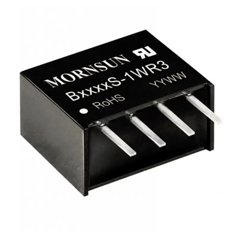 B0512S-1WR3 Mornsun 5V to 12V DC-DC Converter 1W Power Supply Module - Compact SIP Package