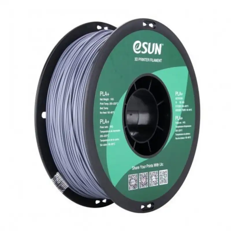 eSun PLA+ 1.75mm 3D Printing Filament 1kg-Grey