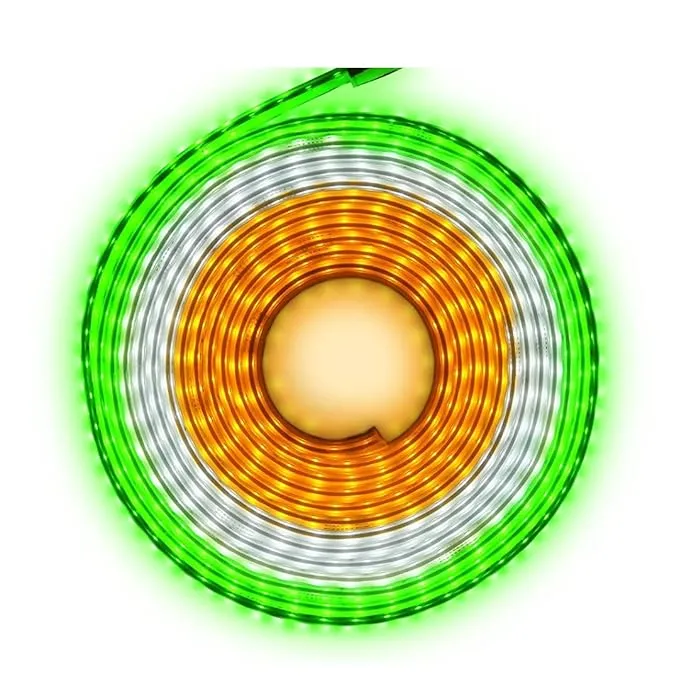 15-Meter LED Rope Light | Indian Tricolor Strip Light - Orange + White + Green Colour in Single Strip