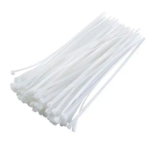 300mm x 3.0mm Nylon Zip Tie (White)