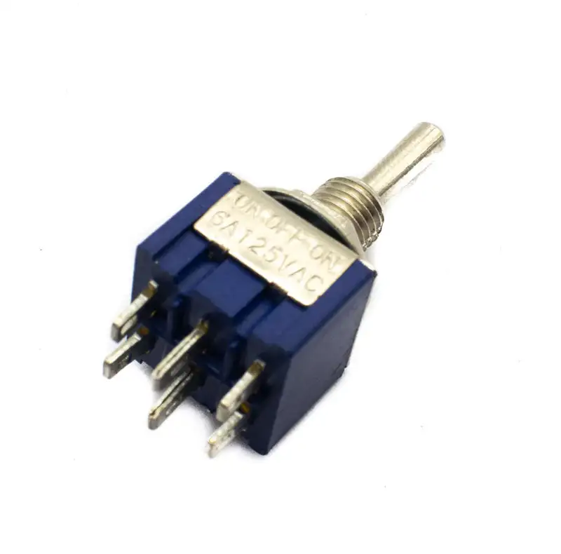 3A 250V DPDT Toggle Switch ON-OFF-ON 6 Pins