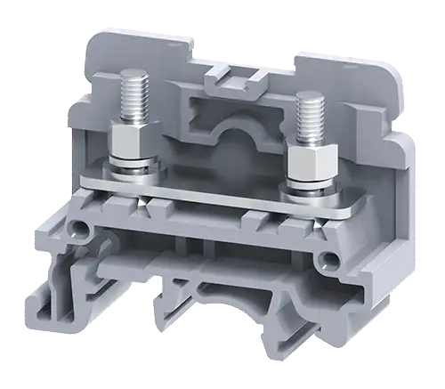 Connectwell CSTSN4U 10 sq. mm Stud Type Terminal Block (Grey)