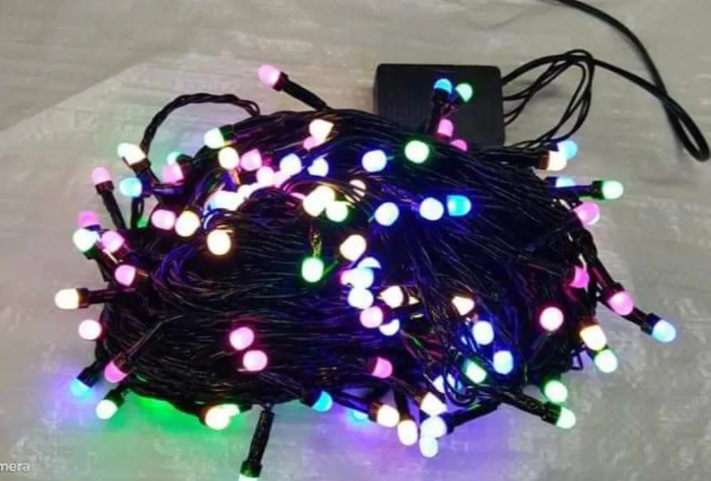 8MM Frosted LED 40 Lamp Multi color 25Meter