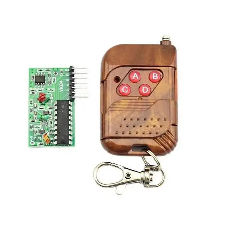 4 Channel Wireless Four Button RF Remote Control Transceiver Module