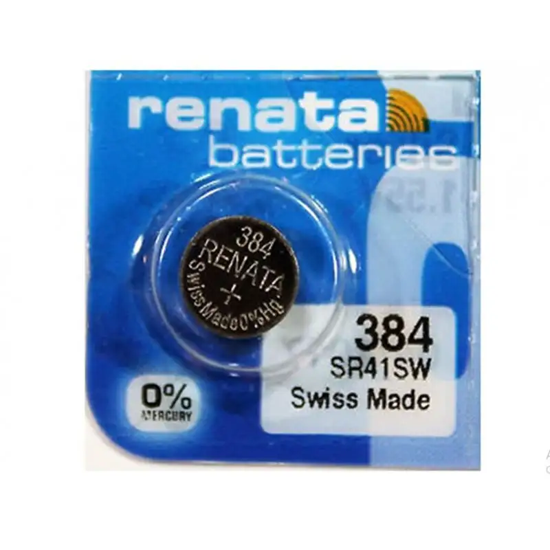 Renata 384 SR736SW (Original) 1.55V 45mAh Silver Oxide Button Cell Battery