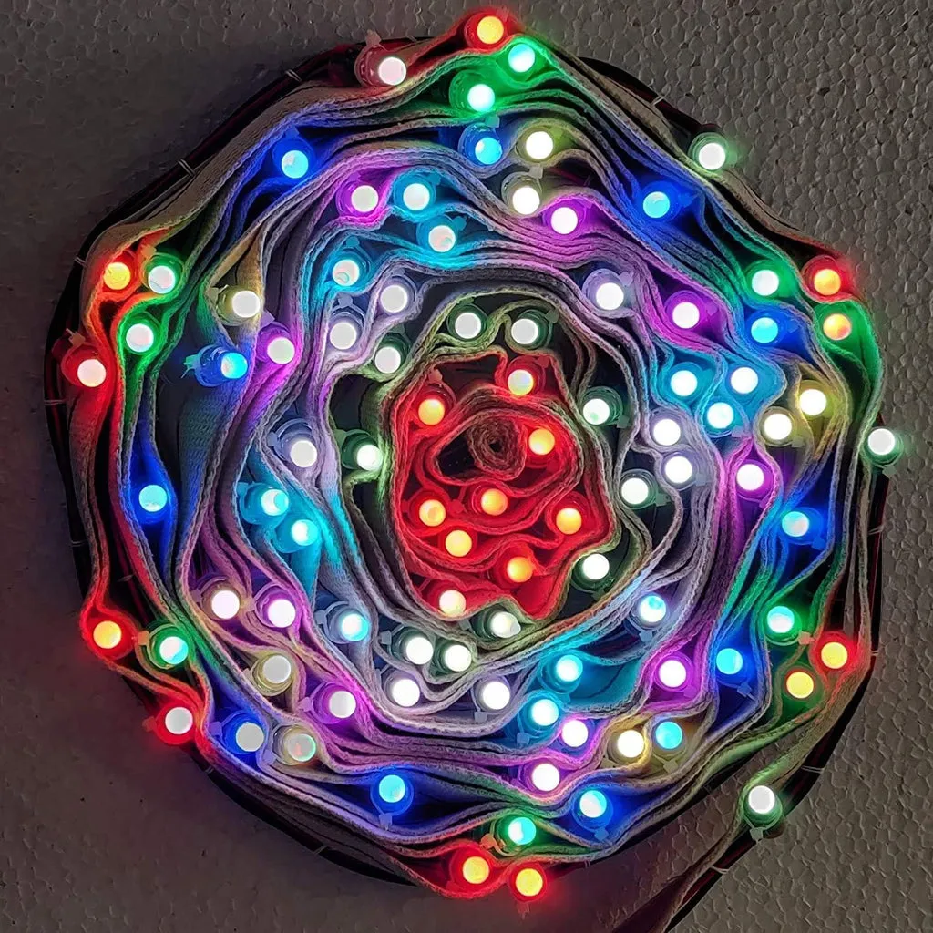 Multicolor Decorative Pixel Led Patta Belt Light 200 bulb 20meter