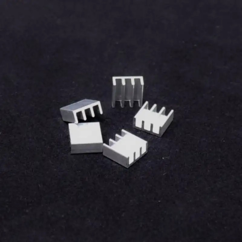 Universal Aluminium Heat Sink 11 x 11 x 5 mm - 5 Pieces Pack