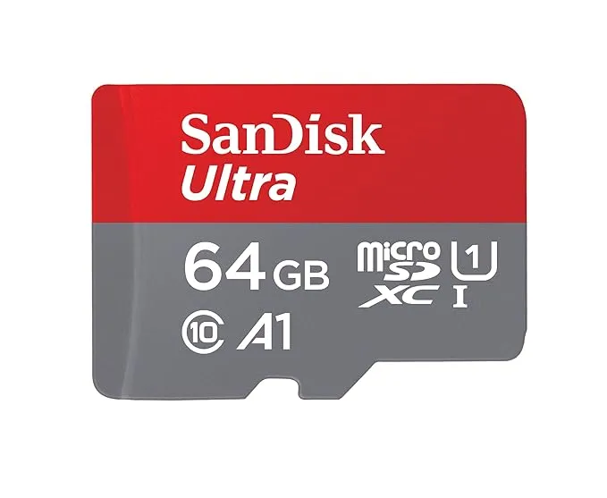 SanDisk Ultra 64GB microSDXC UHS-I, 140MB/s R, Memory Card