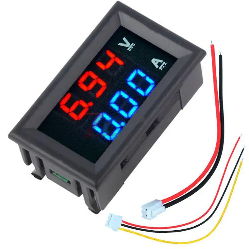 Digital Voltmeter (0-100V) and Ammeter (10 A) Dual Led Voltage Current Measurement Module