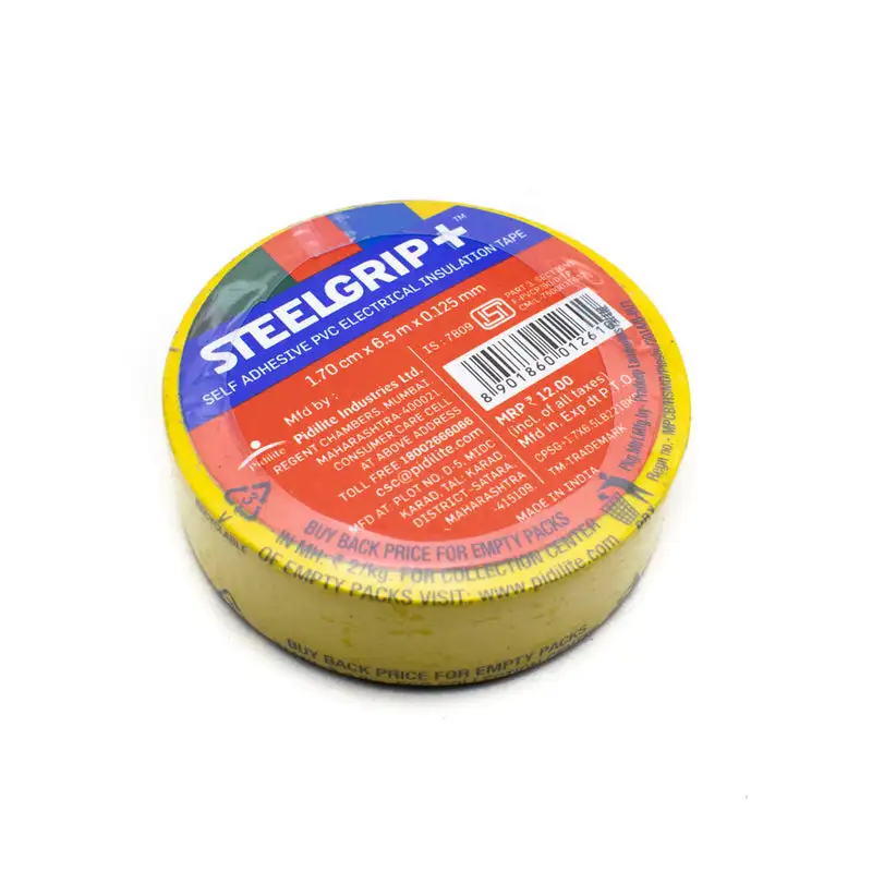 Pidilite Steelgrip+ Self Adhesive PVC Electrical Insulation Tape (Yellow)