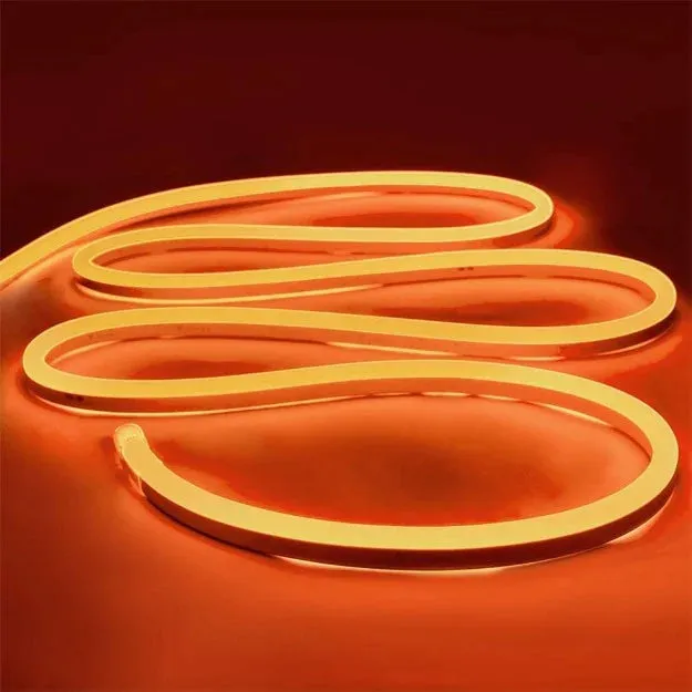 12V Neon Flexible LED Strip Light 50 Meter (Orange)