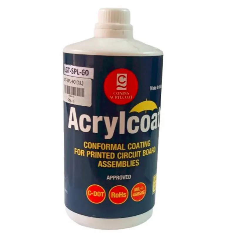 Acrylcoat LGT-SPL-60 Conformal Coating for PCB Assemblies Solderable - 1 Litre