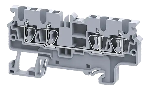 Connectwell CX2.5/4 2.5 sq.mm Spring Clamp Feed Through Terminal Blocks