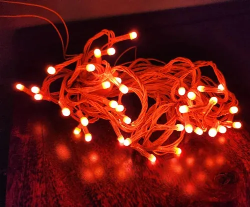 Red Color LED Diwali light 15Meter