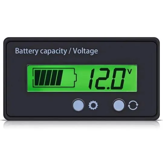 Digital battery capacity meter