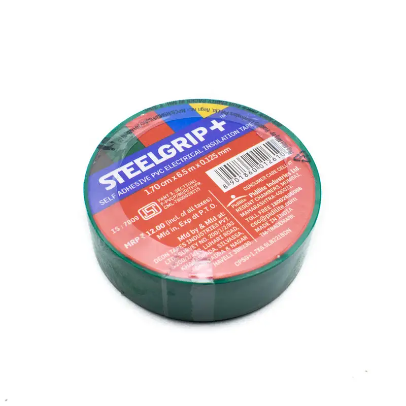 Pidilite Steelgrip+ Self Adhesive PVC Electrical Insulation Tape (Green)