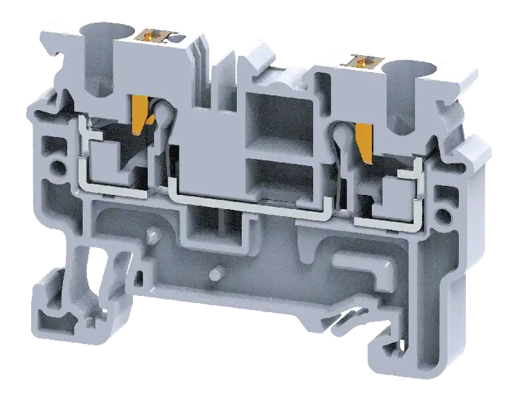 Connectwell CP4 4 sq.mm Push In Feed Through Terminal Blocks