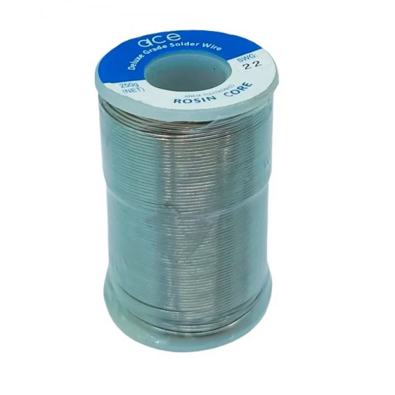 ACE 250gm 22 Gauge (Deluxe) Grade Rosin Core Solder Wire